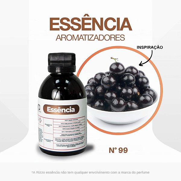Essência Jabuticaba Concentrada para Ambientes N°99 - 100 g - 1 unidade - Rizzo