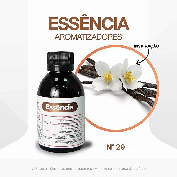 Essência Baunilha Concentrada para Ambientes N°29 - 100 g - 1 unidade - Rizzo