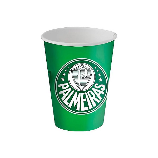 Copo de Papel - Palmeiras - 200ml - 8 unidades - Festcolor - Rizzo