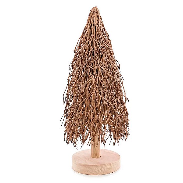 Pinheiro Decorativo com Galhos Secos - Marrom - 52cm - 1 unidade - Cromus - Rizzo
