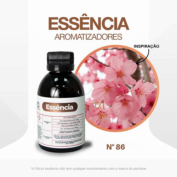 Essência Flor de Cerejeira Sakura Concentrada para Ambientes N°86 - 100 g - 1 unidade - Rizzo