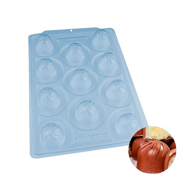 Forma de Acetato Especial Semiprofissional - Trufa Hélice - Ref. 3521 - 1 unidade - BWB - Rizzo