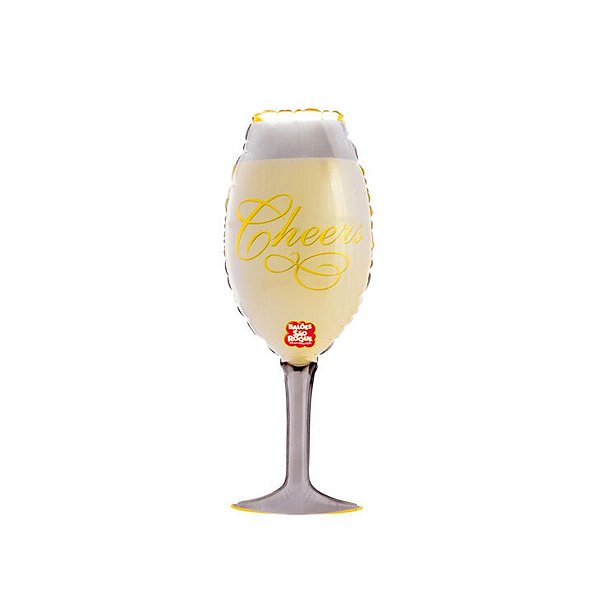 Balão de Festa Metalizado 3D 41" 103cm - Taça  - 1 unidade - Balões São Roque - Rizzo