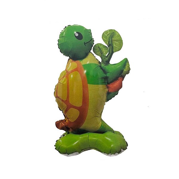 Balão de Festa Metalizado 25" 64cm - Mini Tartaruga - 1 unidade - Rizzo