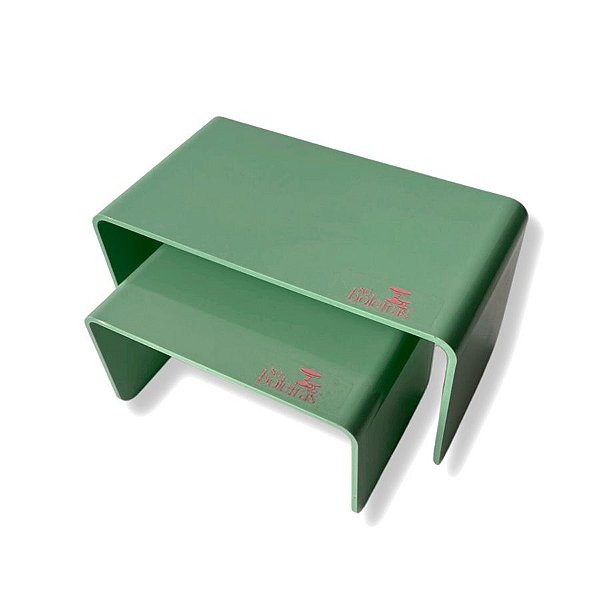 Kit Suporte para Doces Elevadores Fosco - Verde Menta - 2 unidades - Só Boleiras - Rizzo