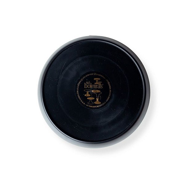 Tampo Cogumelo Fosco - 170mm - Preto - 1 unidade - Só Boleiras - Rizzo