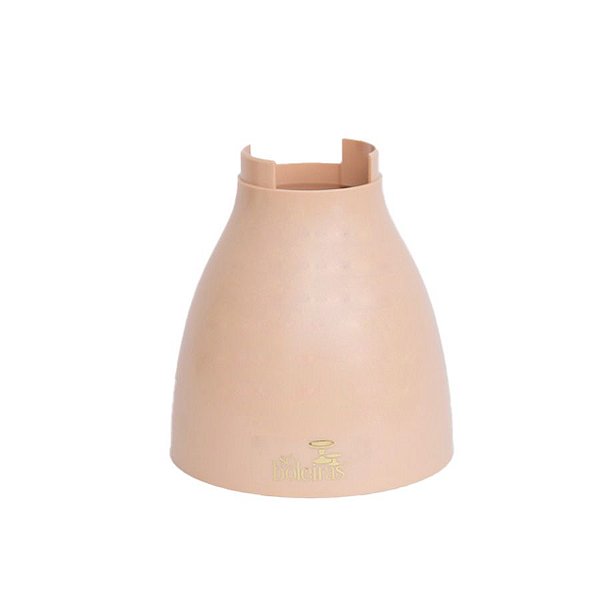 Pé Cogumelo Fosco - 120mm - Nude  - 1 unidade - Só Boleiras - Rizzo