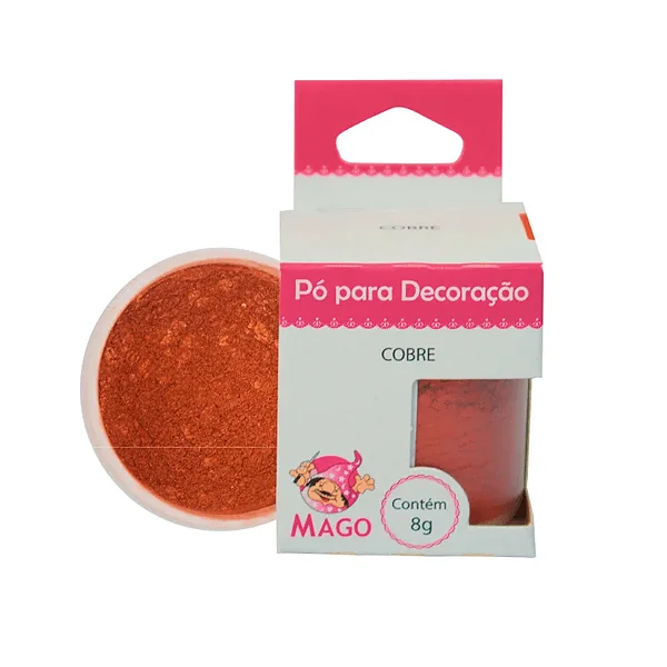 Pó para decoração - Cobre - 8g - Mago