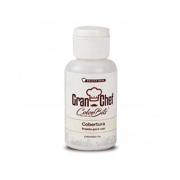 Color Bits Cobertura Branco Neve 50g - Granchef - Rizzo Confeitaria
