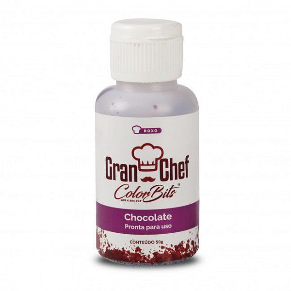 Color Bits Manteiga de Cacau para Chocolate Roxo 50g - Granchef - Rizzo Confeitaria