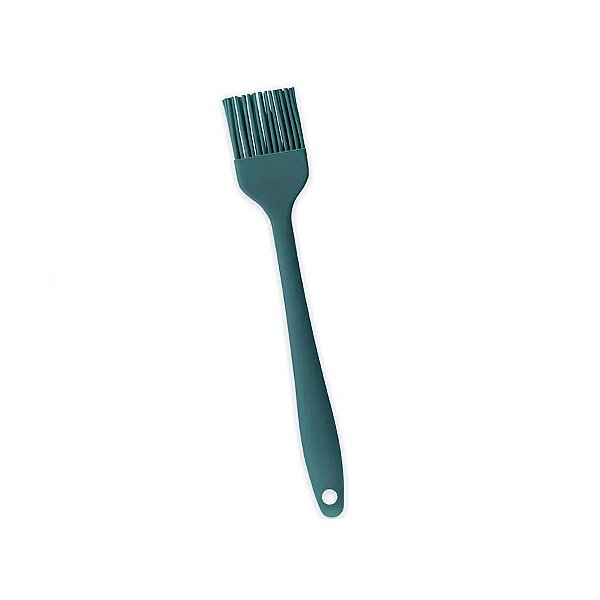 Pincel Mini em Silicone Duplo - Verde - 21x3,5cm - 1 unidade - Rizzo