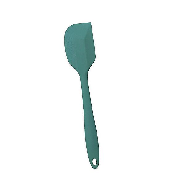 Espátula Reta Pão Duro em Silicone  - Verde - 27x5,5cm - 1 unidade - Rizzo