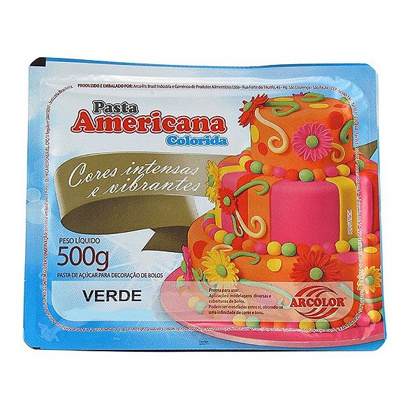 Pasta Americana Verde 500g Arcolor