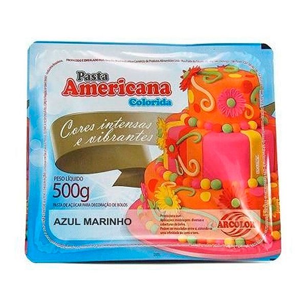 Pasta Americana Azul Marinho 500g Arcolor