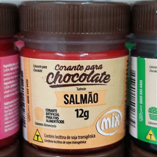 Corante em Pasta para Chocolate Salmão 12g Mix