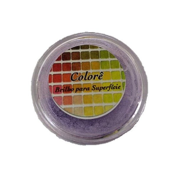 Pó para decoração, Brilho para superficie Colorê Lavanda - 2g LullyCandy Rizzo Confeitaria