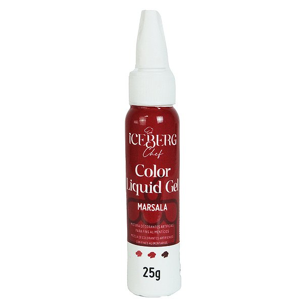 Corante Liquid Gel Marsala 25g - Iceberg