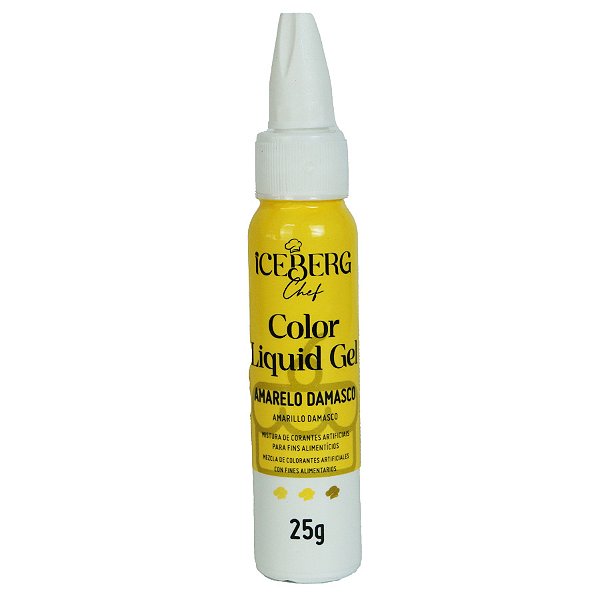 Corante Liquid Gel Amarelo Damasco 25g - Iceberg