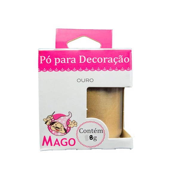 Pó para decoração ouro 8g Mago