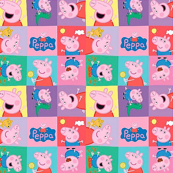 Folha para Ovos de Páscoa Peppa e George 69x89cm - 25 unidades - Cromus - Rizzo