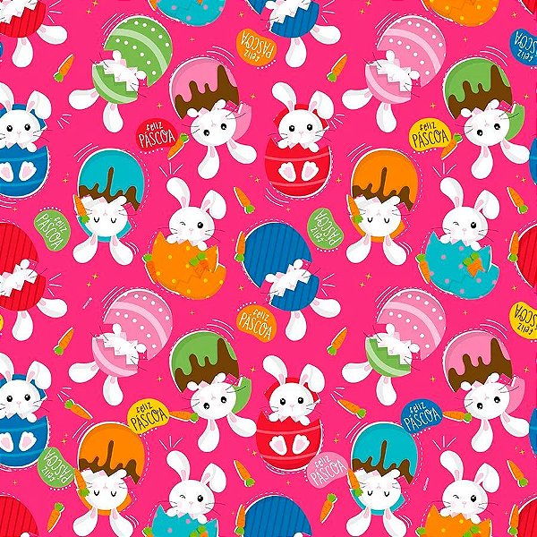 Folha para Ovos de Páscoa Metalizado Surpresa Páscoa Rosa 69x89cm - 25 unidades - Cromus - Rizzo