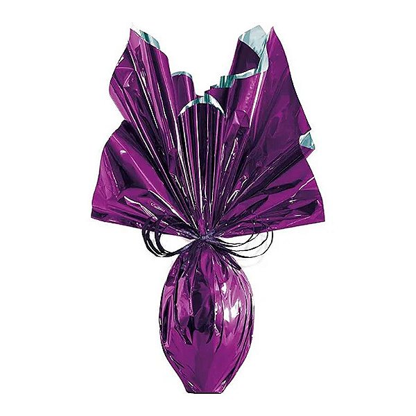 Folha para Ovos de Páscoa Metalizado Roxo 69x89cm - 25 unidades - Cromus - Rizzo