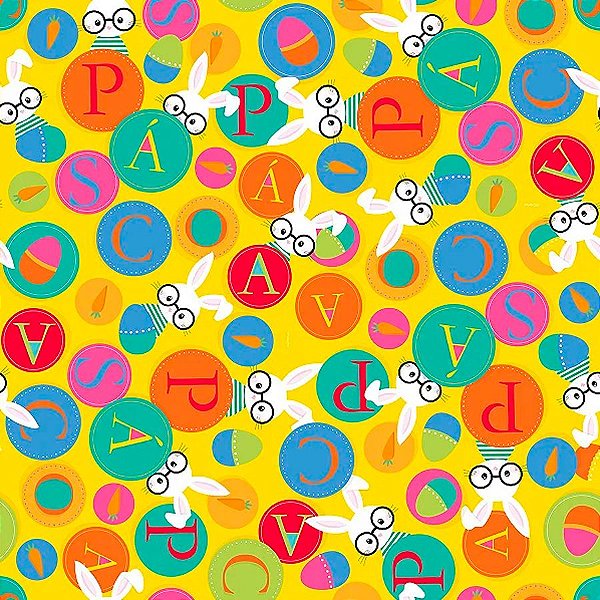 Folha para Ovos de Páscoa Cores Amarelo 69x89cm - 25 unidades - Cromus - Rizzo