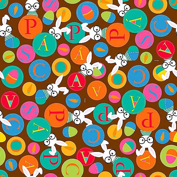 Folha para Ovos de Páscoa Cores Marrom 69x89cm - 25 unidades - Cromus - Rizzo