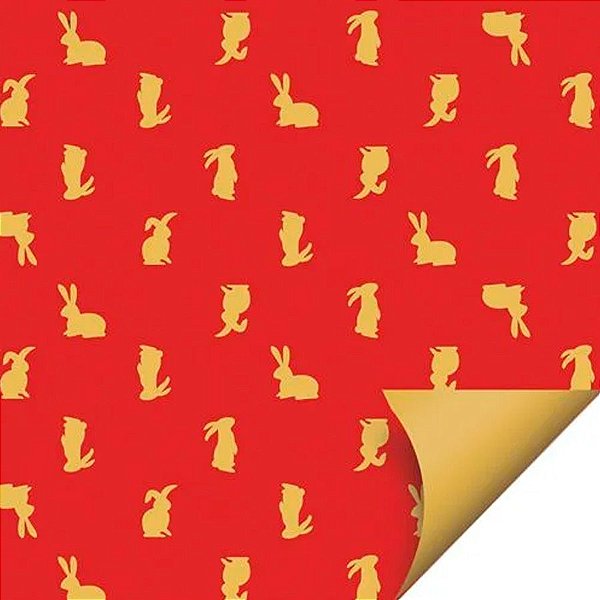 Folha para Ovos de Páscoa Double Face Tradição Leila 69x89cm - 25 unidades - Cromus - Rizzo