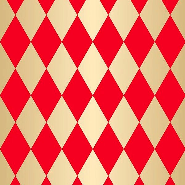 Folha para Ovos de Páscoa Metalizado Pierrot Vermelho Ouro 69x89cm - 25 unidades - Cromus - Rizzo