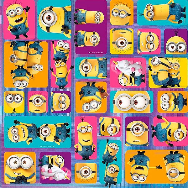 Folha para Ovos de Páscoa Minions Bello 69x89cm - 25 unidades - Cromus - Rizzo