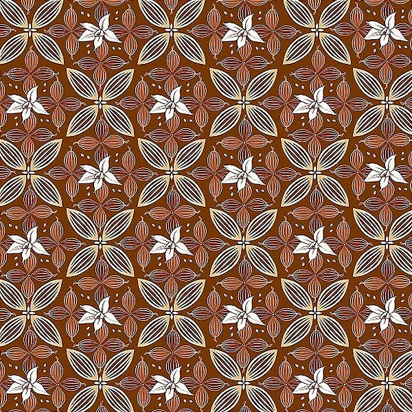 Folha para Ovos de Páscoa Flor de Cacau Marrom 69x89cm - 25 unidades - Cromus - Rizzo