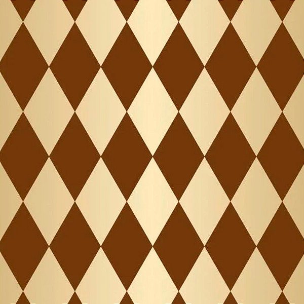 Folha para Ovos de Páscoa Pierrot Ouro Marrom 69x89cm - 25 unidades - Cromus - Rizzo