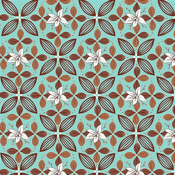 Folha para Ovos de Páscoa Flor de Cacau Turquesa 69x89cm - 25 unidades - Cromus - Rizzo