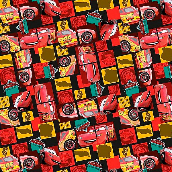 Folha para Ovos de Páscoa Cars McQueen 69x89cm - 25 unidades - Cromus - Rizzo