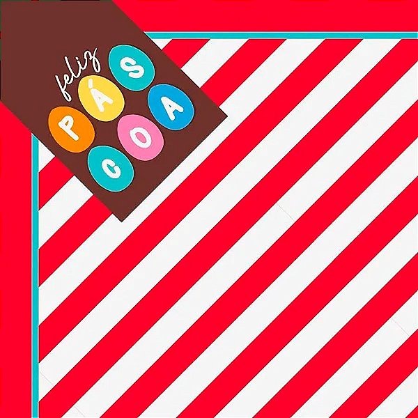 Saco Express 32x32cm para Ovos de 150g a 200g - Happy Vermelho - 25 unidades - Cromus - Rizzo