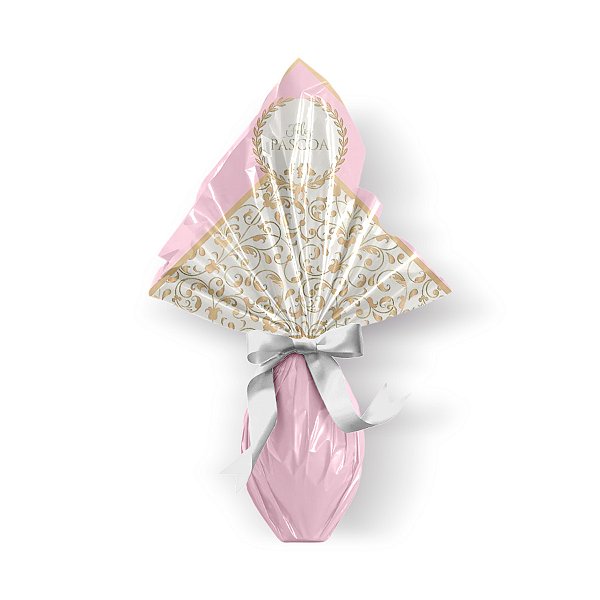 Saco Express 39x39cm para Ovos de 350g a 500g - Royalle Rosa - 25 unidades - Cromus - Rizzo