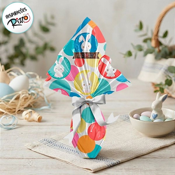 Saco Express 39x39cm para Ovos de 350g a 500g - Luke Bubbe - 25 unidades - Cromus - Rizzo