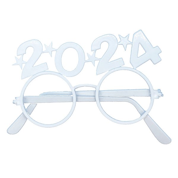 Óculos Festa Branco - Ano Novo 2024  - 1 unidade - Rizzo