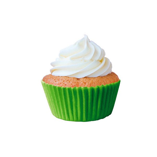 Forminha Forneável para Cupcake - Verde Limão - 45 unidades - Mago - Rizzo
