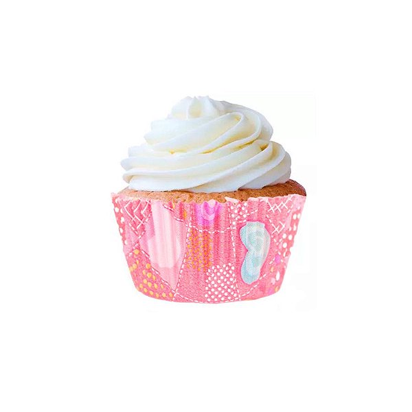 Forminha Forneável para Cupcake - Corações 2 - 45 unidades - Mago - Rizzo