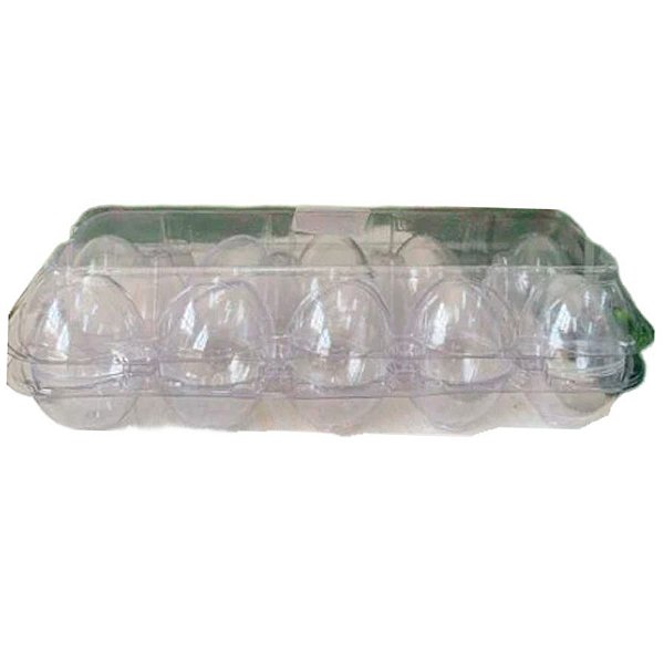 Caixa com 10 Mini Ovos de Plástico Transparente - 1 unidade - Rizzo