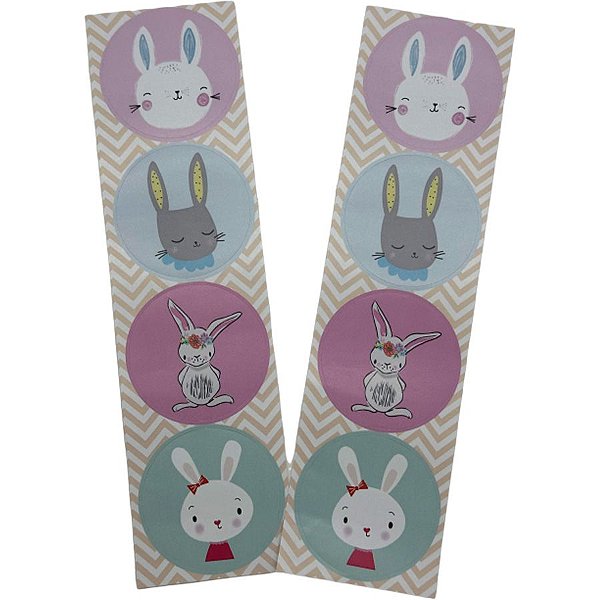 Adesivo Redondo - Páscoa - 8 unidades - Rizzo