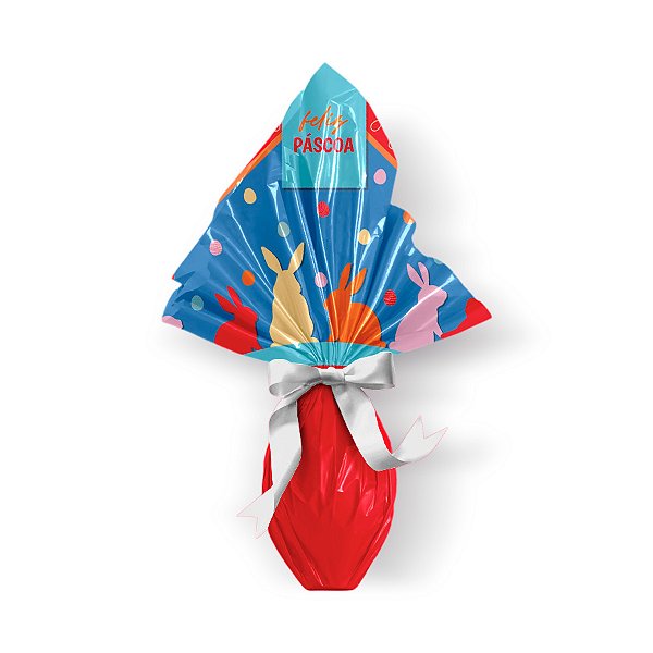 Saco Express 35x35cm para Ovos de 250g a 350g - Feelings Vermelho - 5 unidades - Cromus - Rizzo