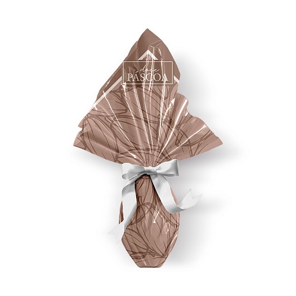 Saco Express 35x35cm para Ovos de 250g a 350g - Styllo Chocolux Fendi - 25 unidades - Cromus - Rizzo