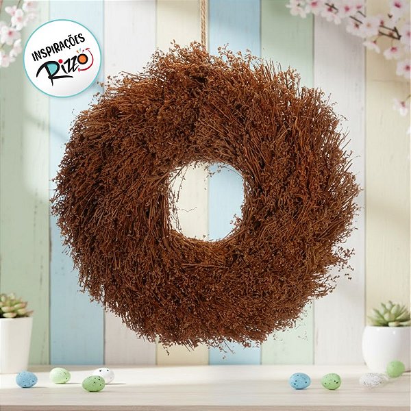 Guirlanda Rustica 45cm - Laranja - 1 unidade - Cromus - Rizzo