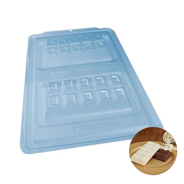 Forma de Acetato Especial Semiprofissional - Barra de Chocolate Casca Fina - Ref 3700 - 1 unidade - BWB - Rizzo