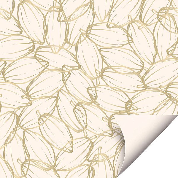 Folha para Ovos de Páscoa Double Face Chocolux Marfim 69x89  - 25 unidades - Cromus - Rizzo