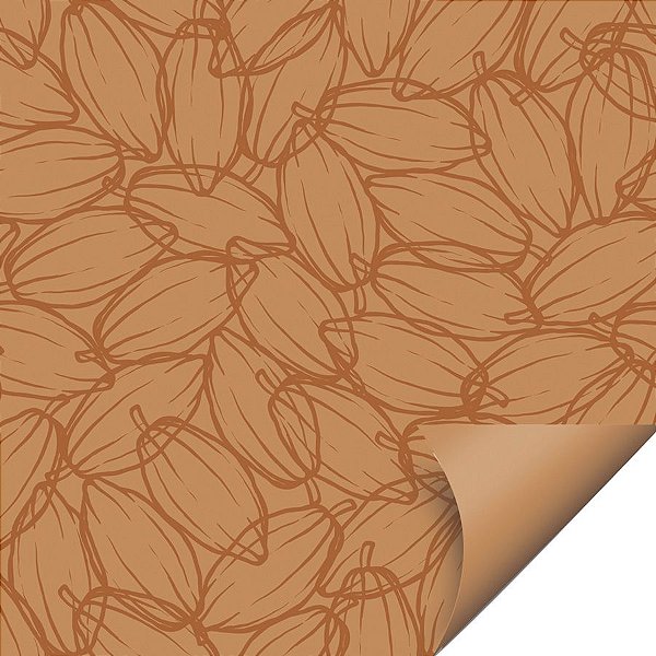 Folha para Ovos de Páscoa Double Face Chocolux Marrom 69x89  - 25 unidades - Cromus - Rizzo