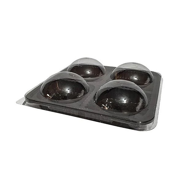 Blister 4 SweetCake Tampa Bolha - Chocolate  - 5 unidades - Rizzo